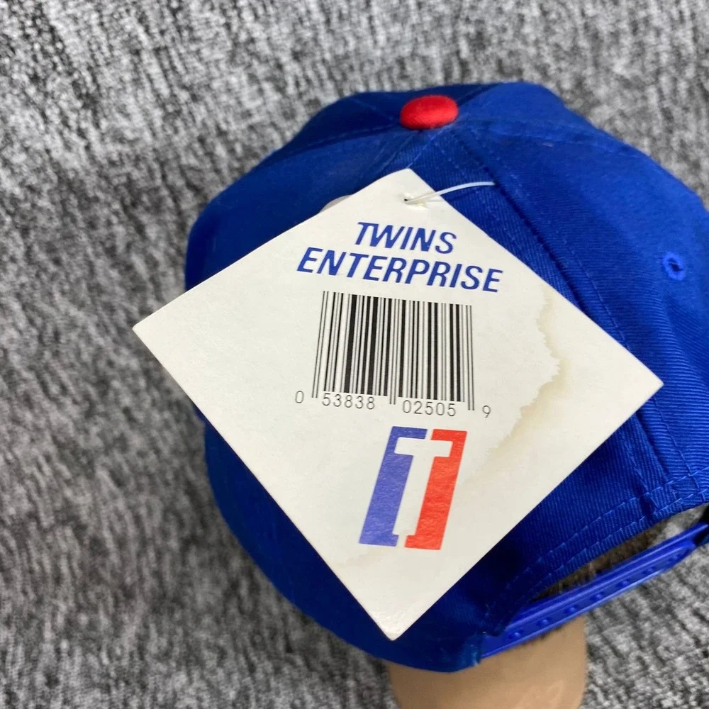 Vintage Chicago Cubs Hat NWT Twins Enterprise Snapback Blue MLB Cap Deadstock